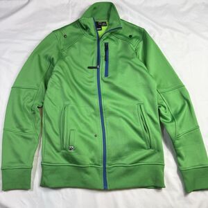 Bench Urbanwear Mens Zip Up Jacket Size Small Green Blue Streetwear